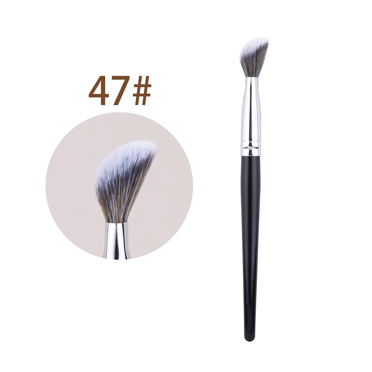 Pfirsich Herz Rouge Pinsel Pulver Rouge Creme Flüssigkeit Rouge Make-Up Pinsel Flache Kleine Präzise Rouge Pinsel Make-Up-Tools – Detail 11