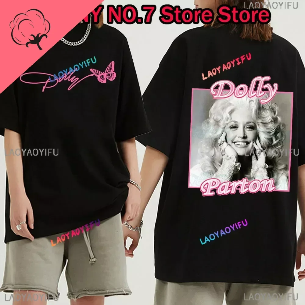 Dolly Parton Country Music T-Shirts Man Woman Harajuku Hip Hop O-Neck Short Sleeve Shirts