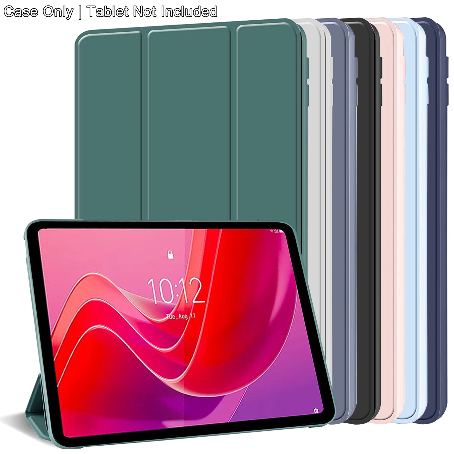 For Lenovo Tab M11 2024 11'' TB330FU TB331FC Xiaoxin Pad 11 2024 Tri-fold Flip Case Magnetic Stand PU Leather Protective Cover