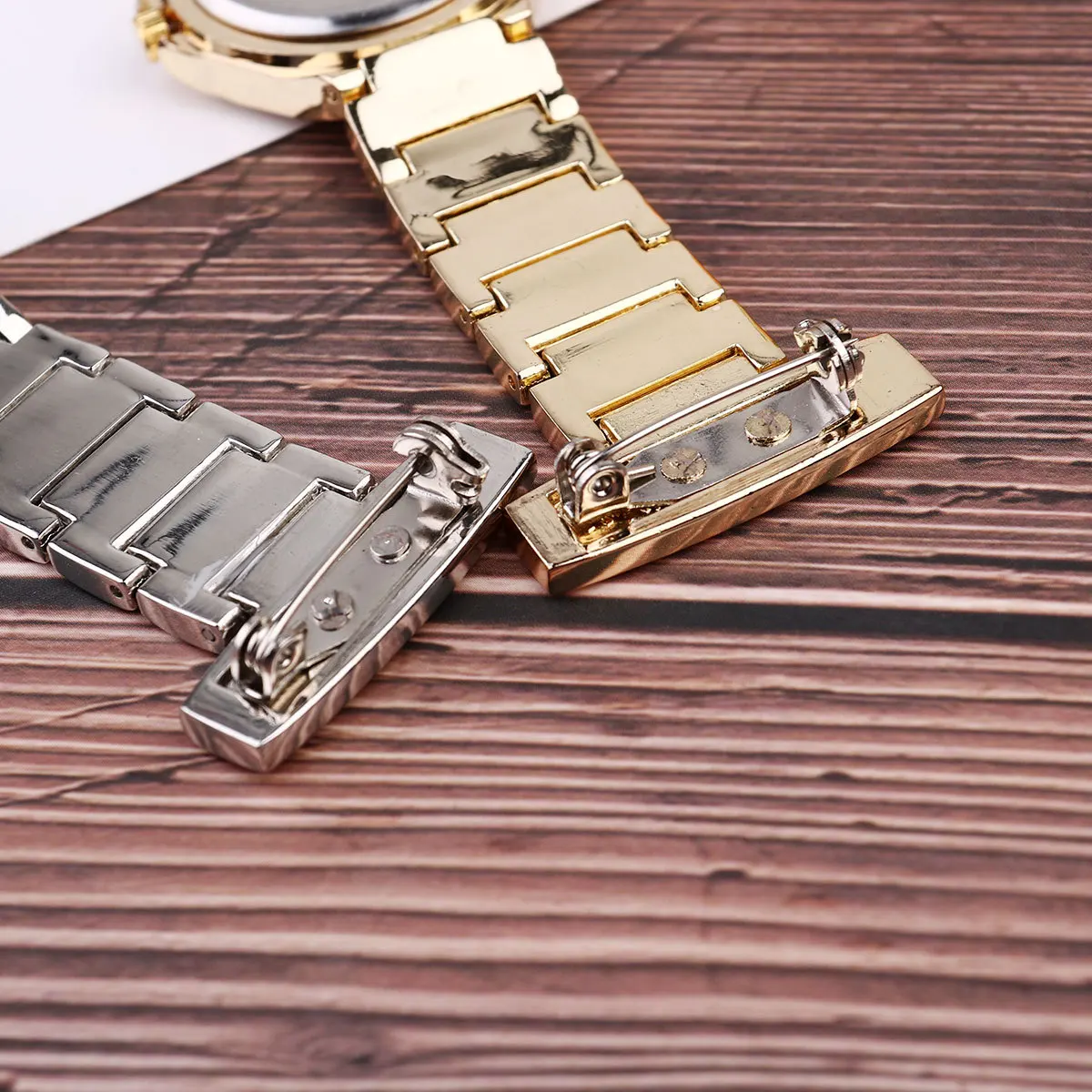 1 قطعة جيب الحديد الفضة ساعة معلقة بسيطة للممرضات الطبية ساعة الجيب الموظفين التلبيب دبوس ساعة #4