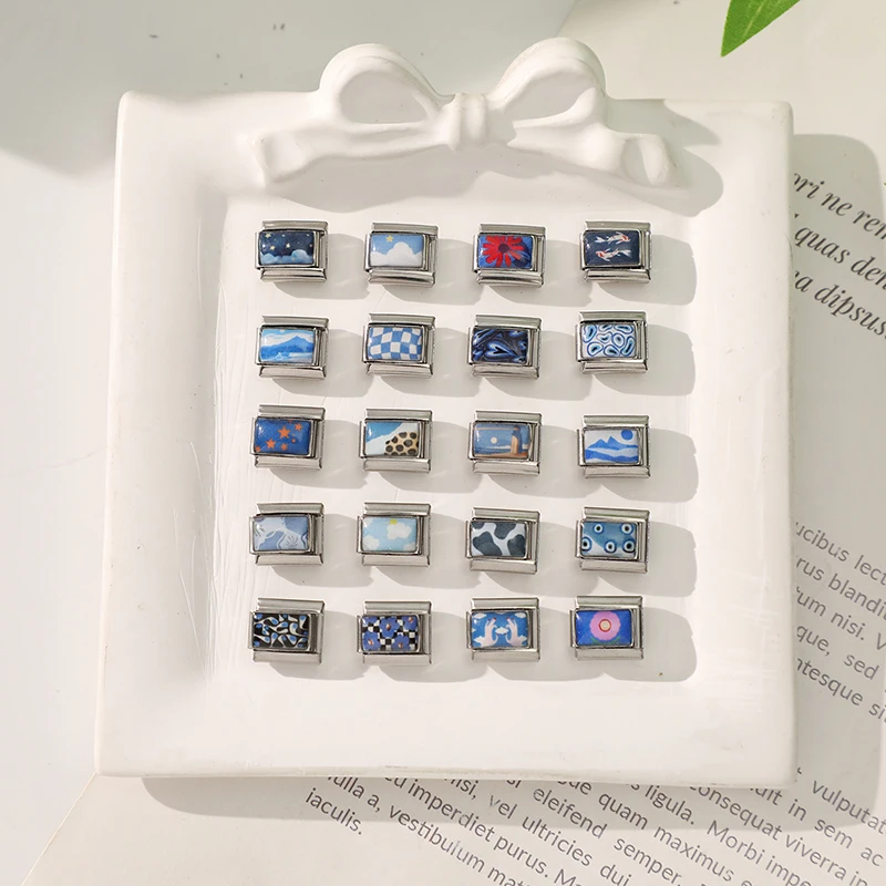 جديد جميل الحيوانات الأليفة القطط والكلاب وصلات سحرية إيطالية تناسب 9 مللي متر سوار الفولاذ المقاوم للصدأ النساء الرجال DIY بها بنفسك صنع المجوهرات #1