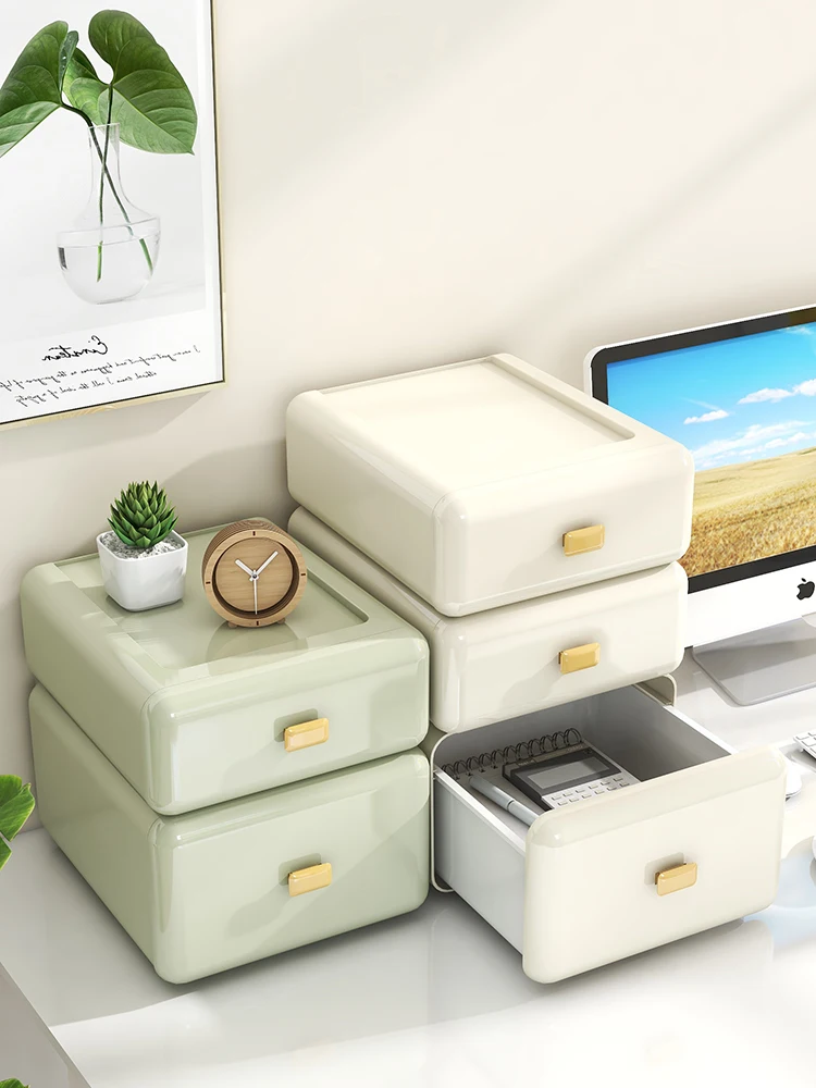 

Настольный ящик для хранения Der Sle, домашний органайзер для косметики, студенческий стол, офисный документ Ra, пластиковый прямоугольник, Ape Pure C...