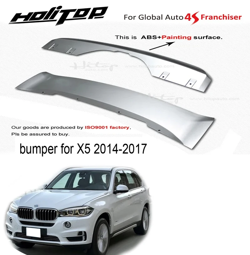 skid plate bull bar bumper guard protector for BMW X5 F15 2014 2015 2016 2017 2018, upgrade your car, ABS painting or ABS chrome