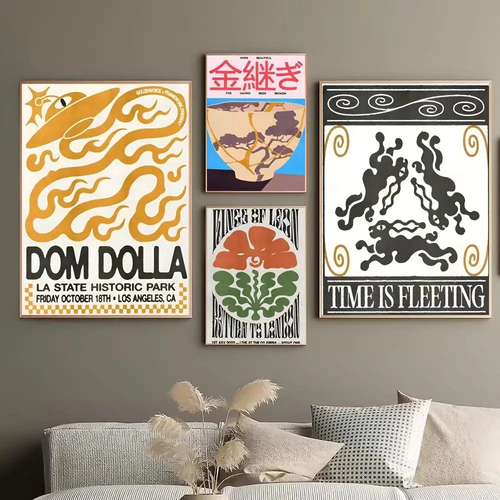 Vintage Japanese Abstract Animals Cozy Room Makeover Gentle Home Vibe Fast DIY Decor HD Desk Wall Upgrade Poster