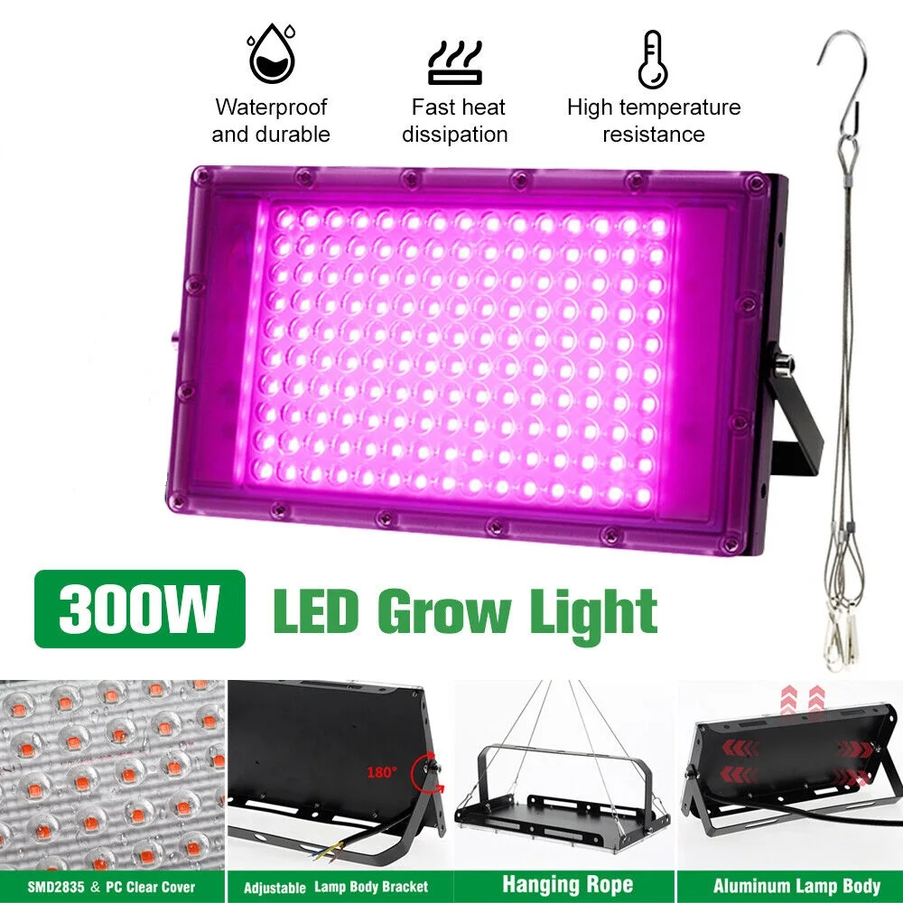 LED Grow Light Full Spectrum Phyto Lamp for Plants 50W 100W AC 220V Led Grow Lamp Phytolamp Seed Greenhouse Growth Lighting