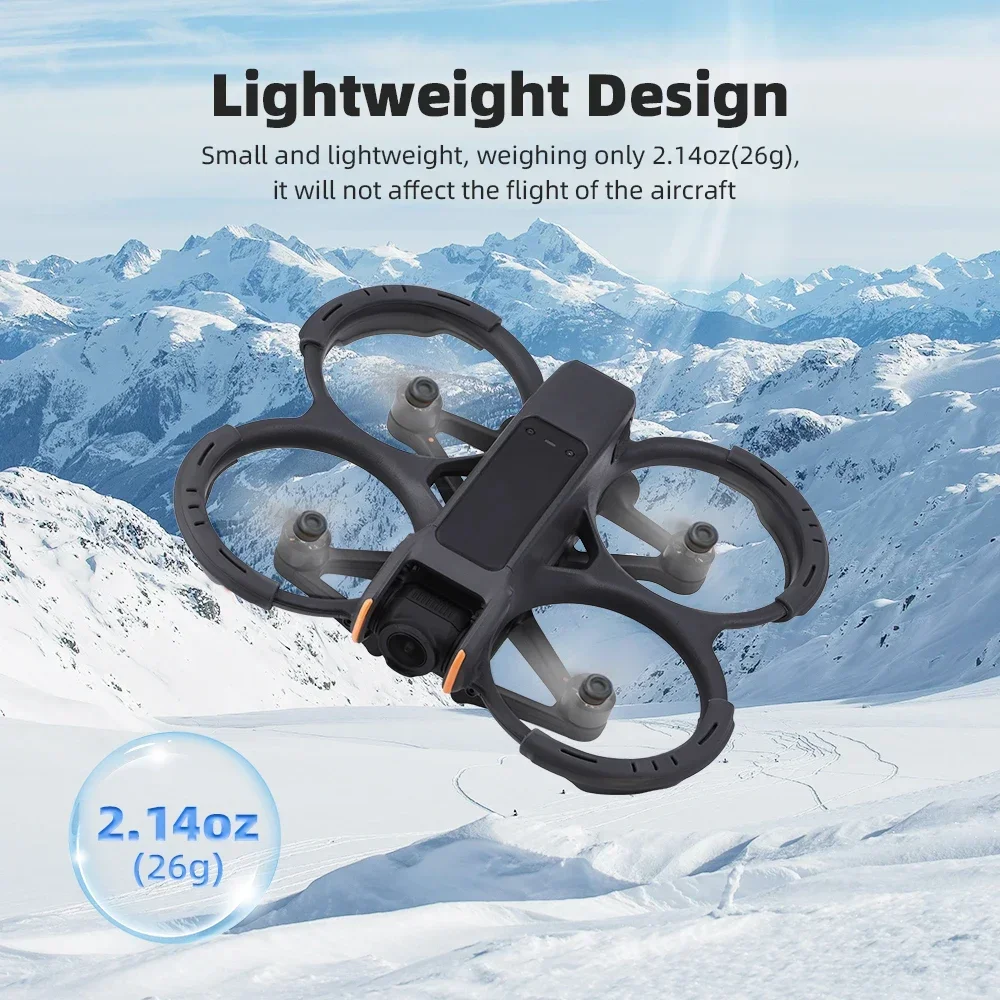 BRDRC DJI 아바타 2 드론용 프로펠러 가드, 경량 소품 보호대, 충돌 방지 범퍼 보호 쉘 액세서리
