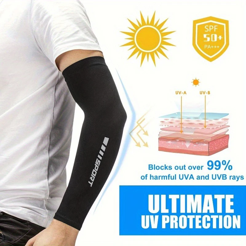 Arm Compression Sleeves for Men Women Youth, UV ProtectionSupport Tattoo Cover, Breathable Moisture-Wicking