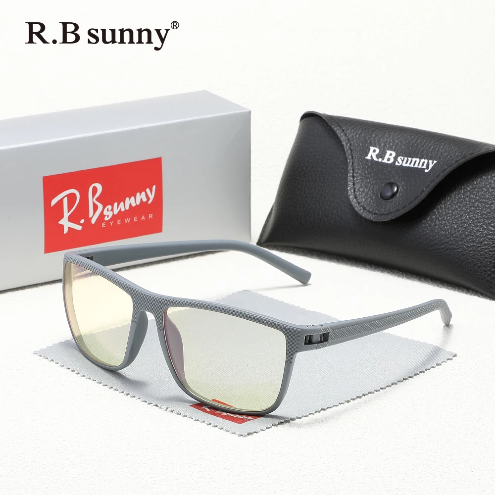 RBsunny جديد الضوء الأزرق حجب الذكور نظارات الكمبيوتر TR90 ماتي مكافحة بلو راي النظارات النساء شفافة نظارات حديثة الطراز #2