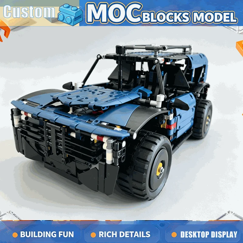 1311PCS Hybrid Sport Utility Vehicle Building Blocks Technical Racing Car Model Assembly Creative Display Collection Home Decor