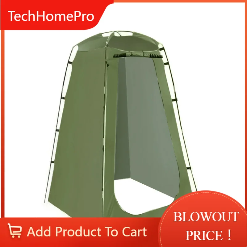 TechHPPortable Privacy Shower Tent Outdoor Waterproof Changing Room Shelter For Camping Hiking Beach Toilet Shower Bathroom