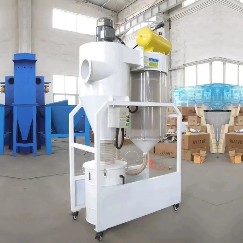 3HP 2.2KW Industrial Dust Collector Low-Noise Cyclone Vacuum Cleaner for Woodworking and Metal New Condition