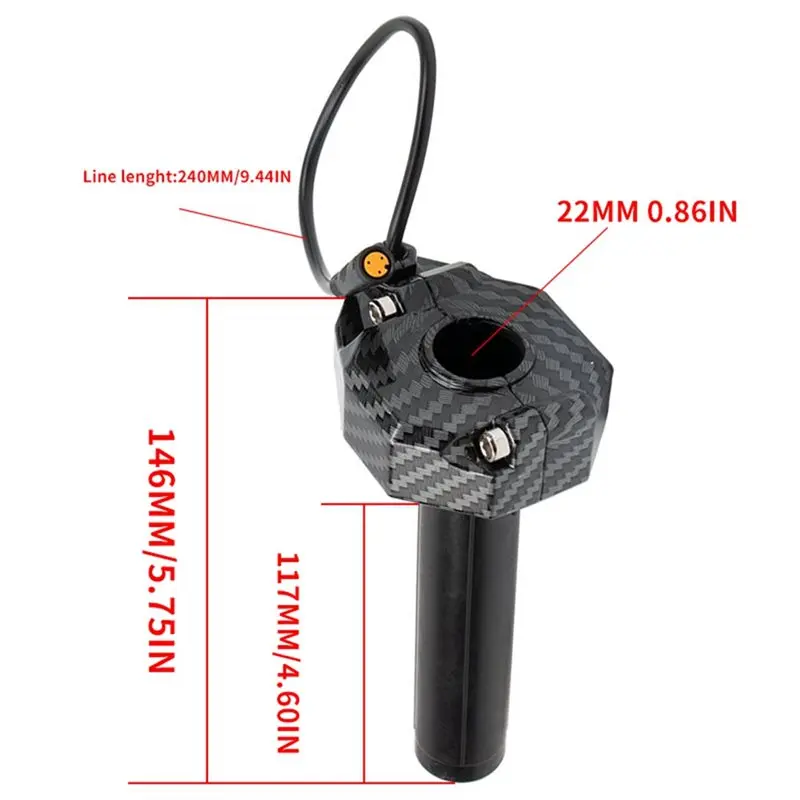Full Twist Throttle For Ebike For Lectric XP4 Macfox X1 Happyrun Freego Electric Dirt Bike-X67A