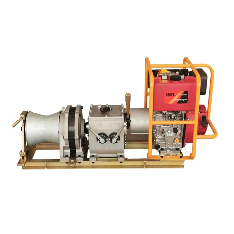 

5 Ton Forest Logging Powered Portable Lifting Hoist diesel Engine Powered Winch