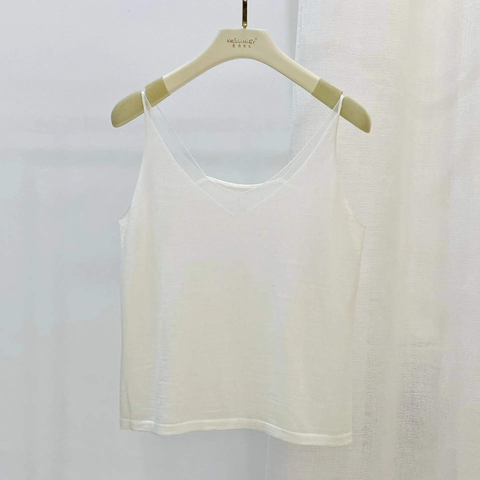 silk wool organza cami top sexy brown summer shirt women white tops trendy clothes woman outfits aesthetic lace clothing shirts