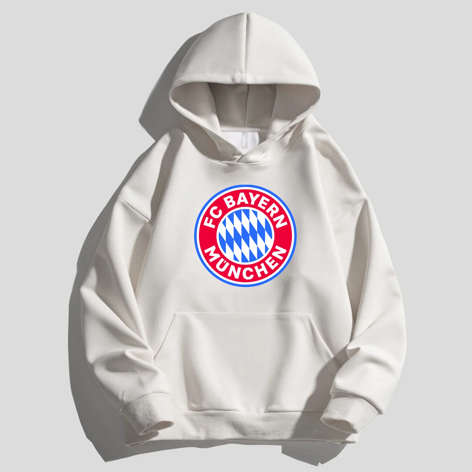 Bayern München FC 2024 Neueste Edition Vintage-Hoodie mit Abzeichen-Aufdruck – 460 Gramm schwere Baumwolle! Neueste Hip Hop Herren Damen Tops