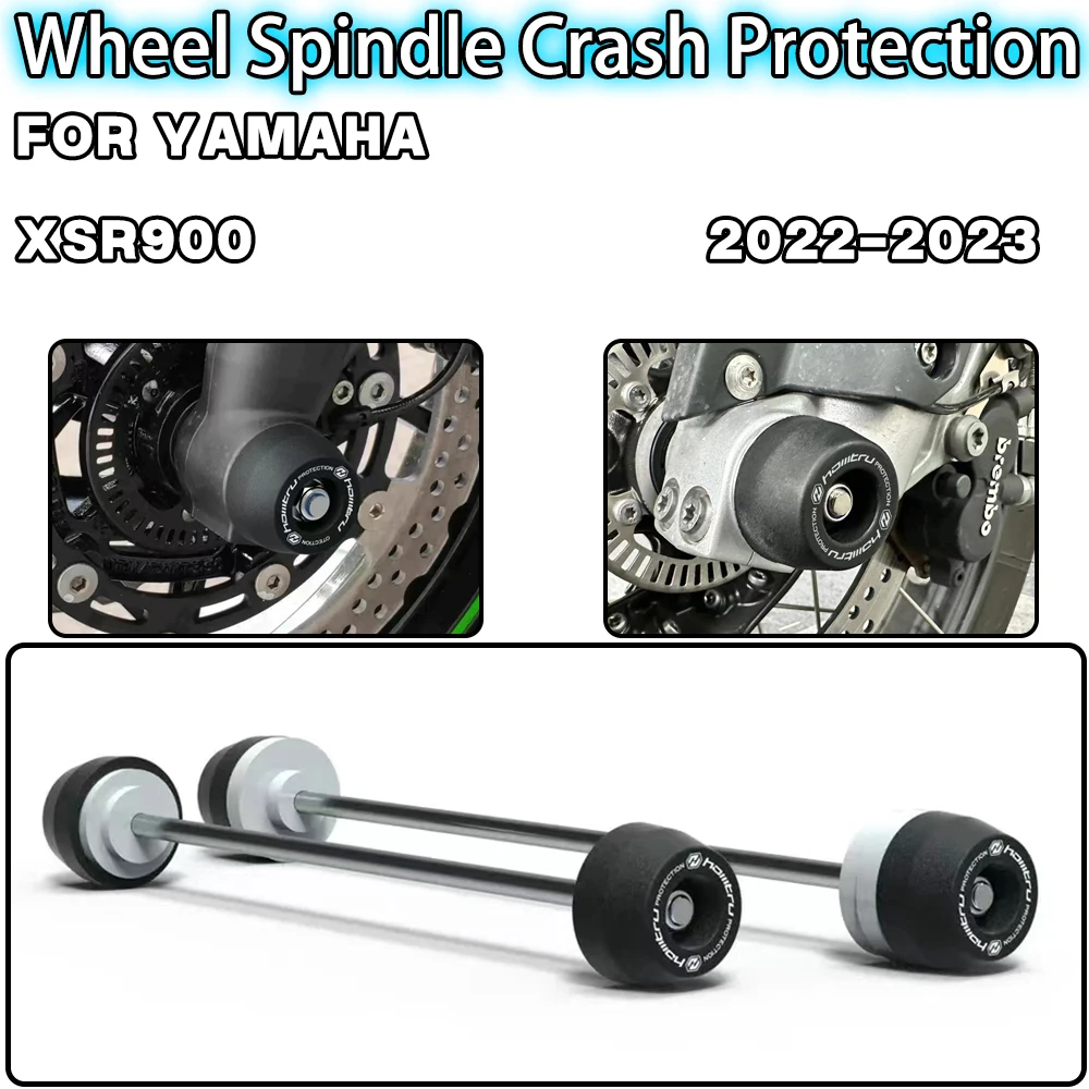 

For YAMAHA XSR900 2022-2023 Motorcycle accessories Front Rear Wheel Spindle Crash Protection