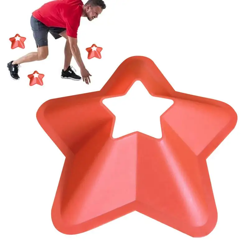 

Soccer Disc Cones Football Cones Soccer Cones Five-Pointed Star Mark Disc Football Practice Equipment Field Cone Markers Agility