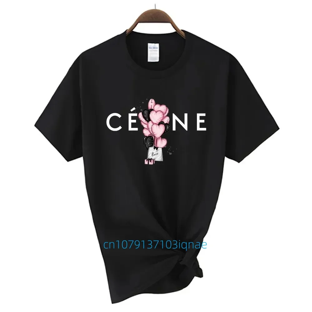 Fashion T-shirt Alphabet Printing Cotton Short-sleeved T-shirt Luxury Brand Women's Clothing Plus Size Breathable Short Sleeves