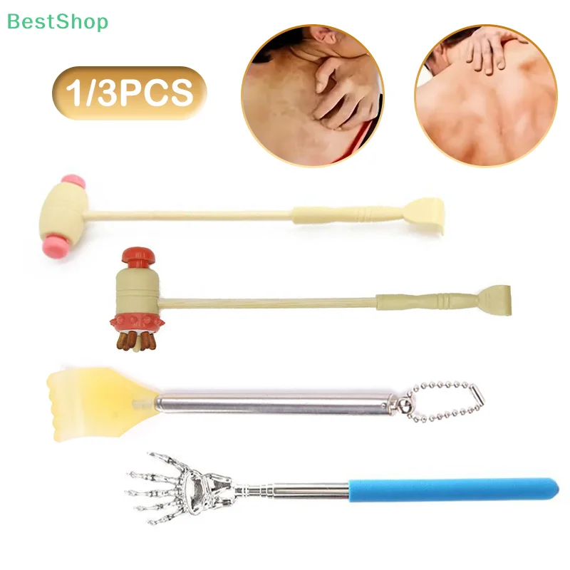 

1/3 шт. длинная ручка, скребок для спины, массажер для тела для царапин, зуда, массажная палочка, инструмент для снятия зуда, комфорт человеческого тела