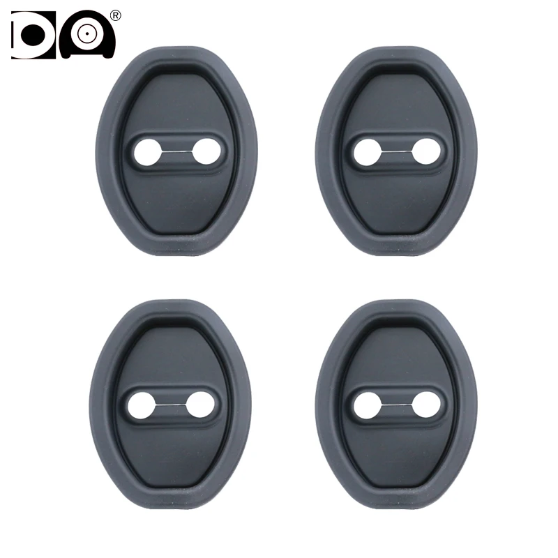 4pcs For Skoda Octavia Superb Kodiaq Fabia Karoq Kamiq Yeti Fabia Rapid Car Silicone Door Lock Protective Buckle Cover