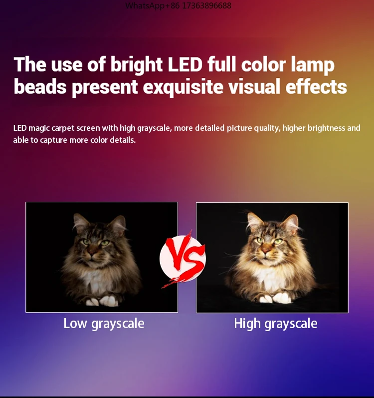 Outdoor Activity Portable Advertising  LED Flying Display Screen LED Magic Carpet Screen LED Textile Screen
