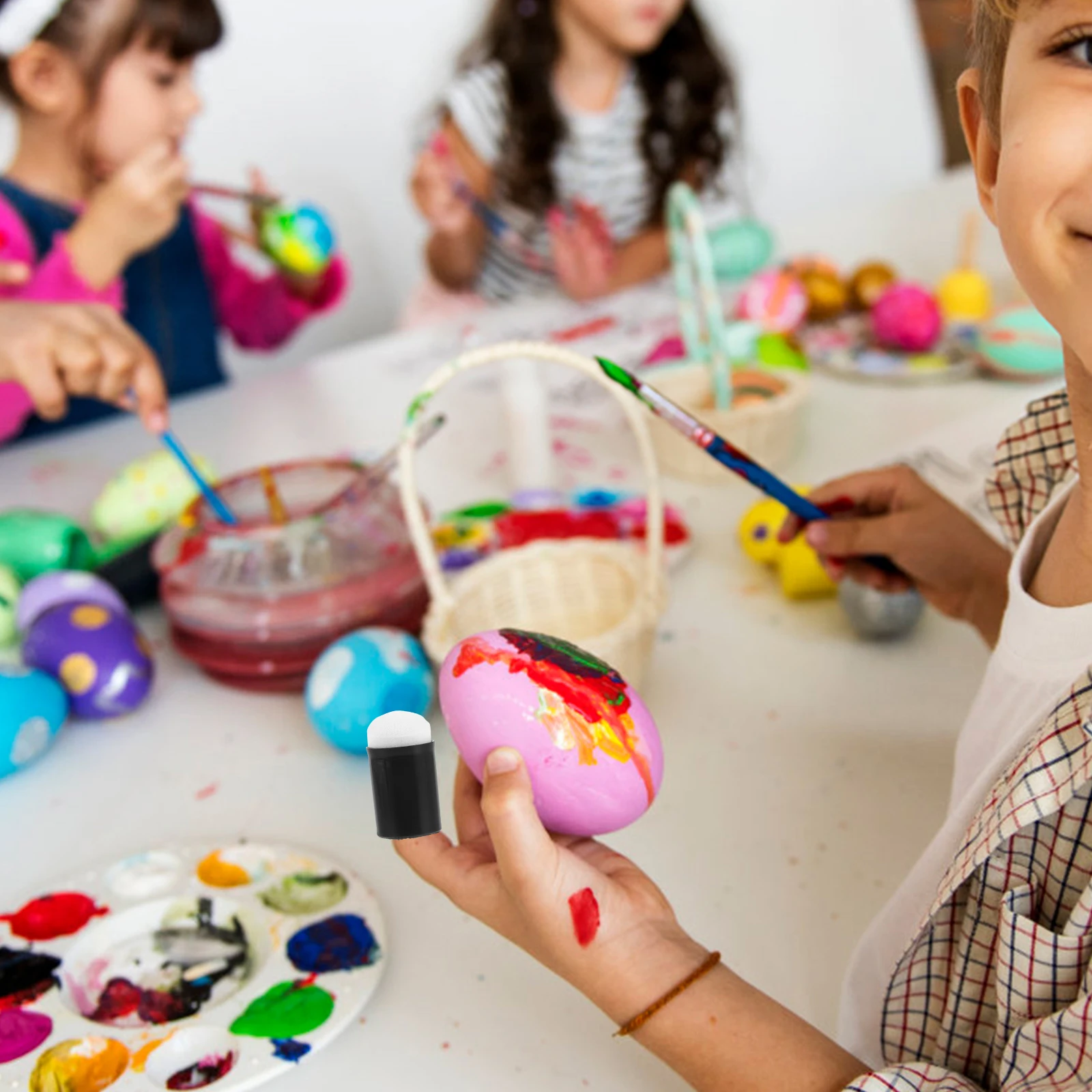 

5Pcs Finger Sponge Daubers Premium Material Easy Use for Painting Drawing Ink Crafts Chalk Art Projects Sponge Daubers