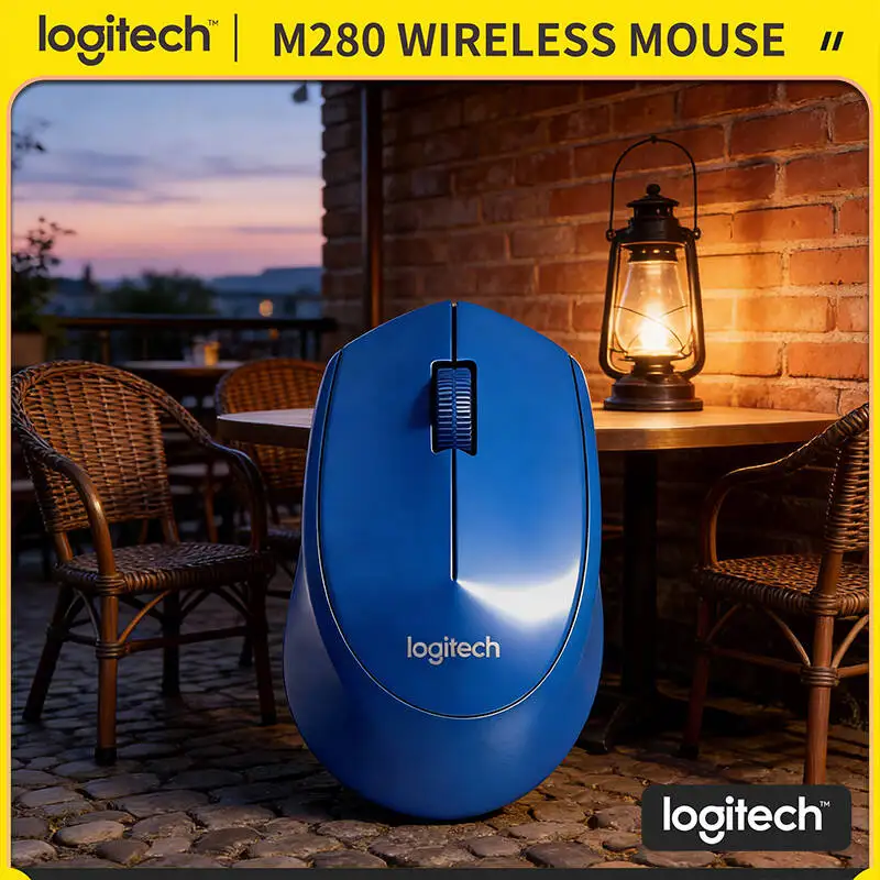 

Logitech M280 Wireless Optical Mouse 2.4GHz Stable Connection 18-Month Battery 10m Range 1000 DPI for Mac Windows PC