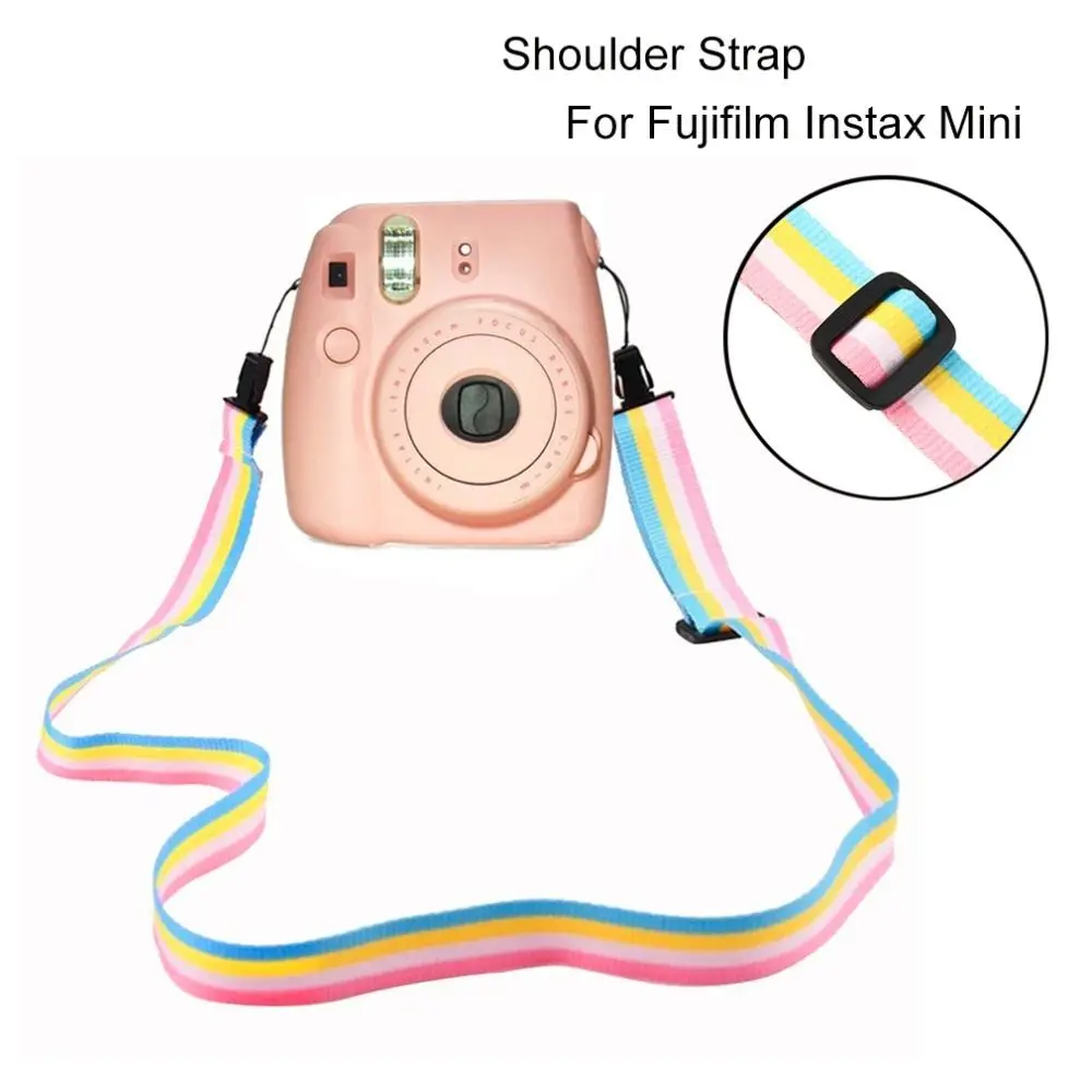 for Instant Film Camera Neck Shoulder Strap Shoulder Straps Camera Neck Strap Mini Camera Accessory Rainbow Camera Strap