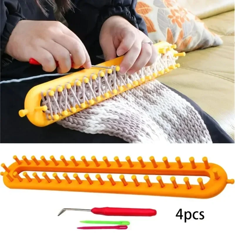 New4/12pcs Latest Model DIY Knitting Scarf Kit Handmade Material Set for Beginners Lazy People Boyfriend Gift Easy Comprehensive