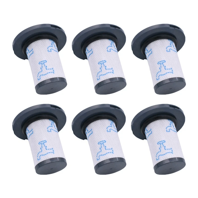 6Pcs Washable Filter For Rowenta ZR009007 Tefal X-Force Flex 14.60 11.6 Rod Vacuum Cleaners Parts