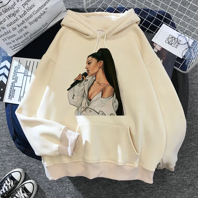 Ariana Grande Hoodie Harajuku Funny Women/men 90s Sweatshirt Clothes Female/male Graphic Pullovers Hood Oversized Ulzzang Tumblr