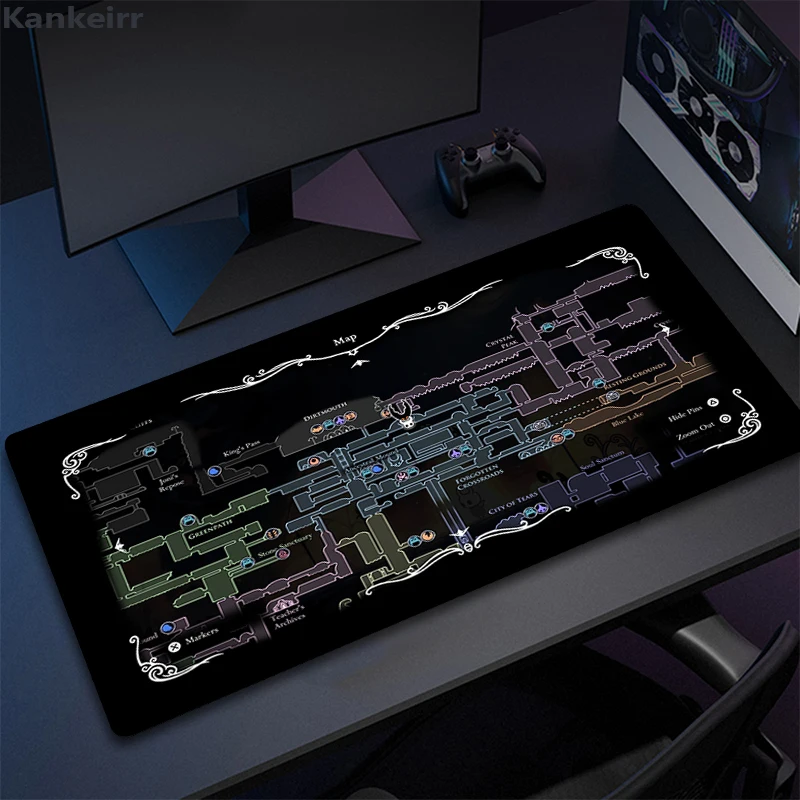Mouse Pads Hollow Knight Table Mats Computer Mousepad Company Big Desk Pad 80x30 XXL Large Gamer