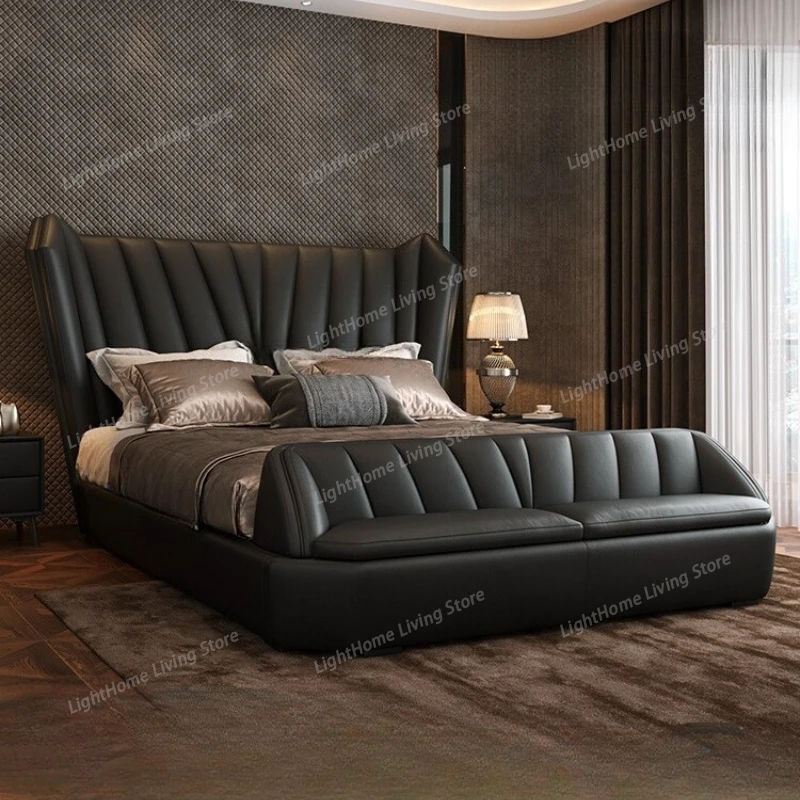 

180X200cm modern wooden king size Headboard tatami super king frame Bed bases frames bedroom furniture luxurious Bed double home