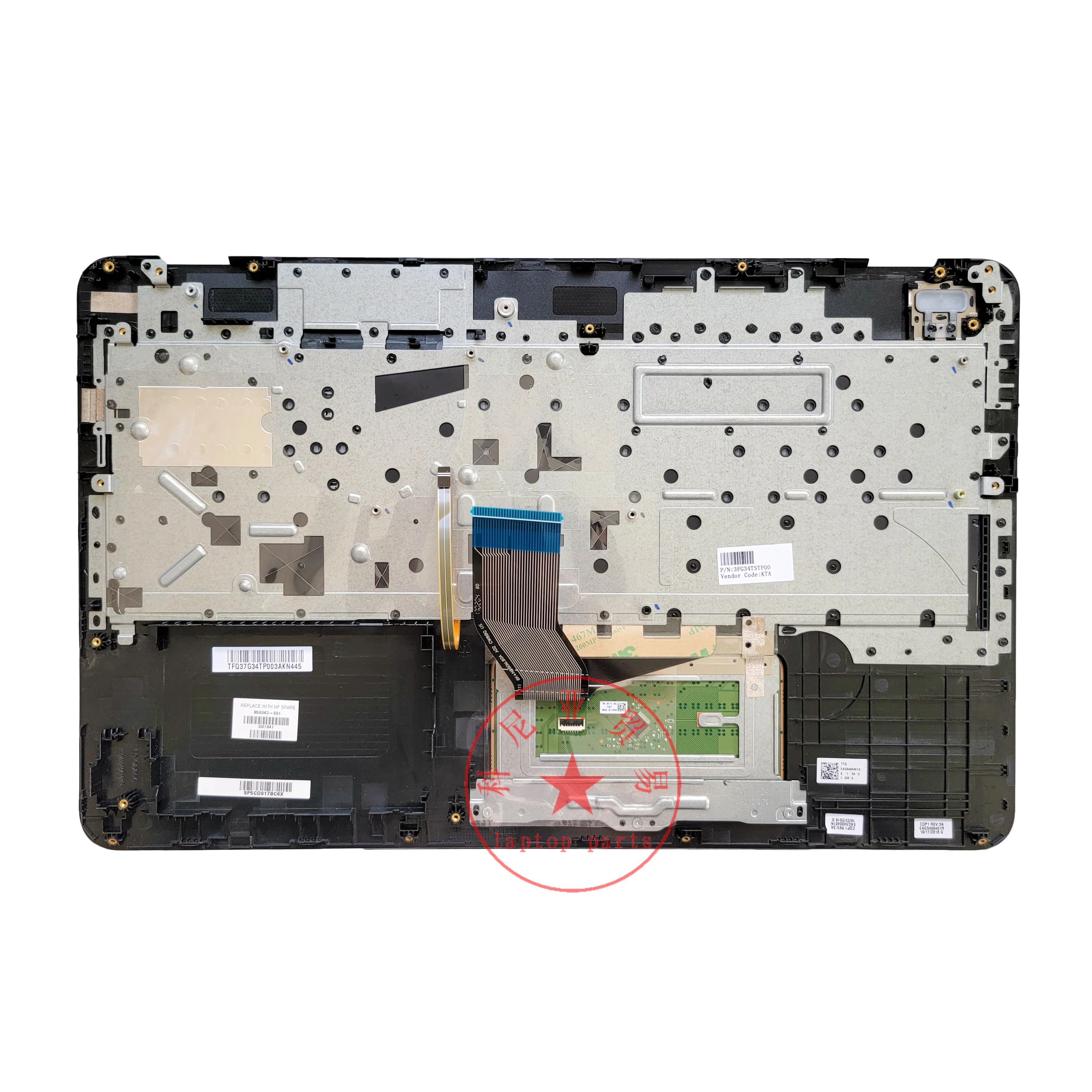 Imagem -06 - Original para hp Pavilion 15-au 15-aw Tpn-q172 Series Laptop Palmrest Capa Superior da Caixa com Teclado 856041001 903369-001 Novo