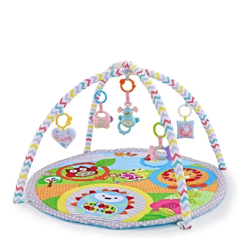 Children Gym Colorful Cartoon Game Mat Baby Fitness Frame Crawling Blanket Educational Mat Enlightenment Interaction Toys Gift