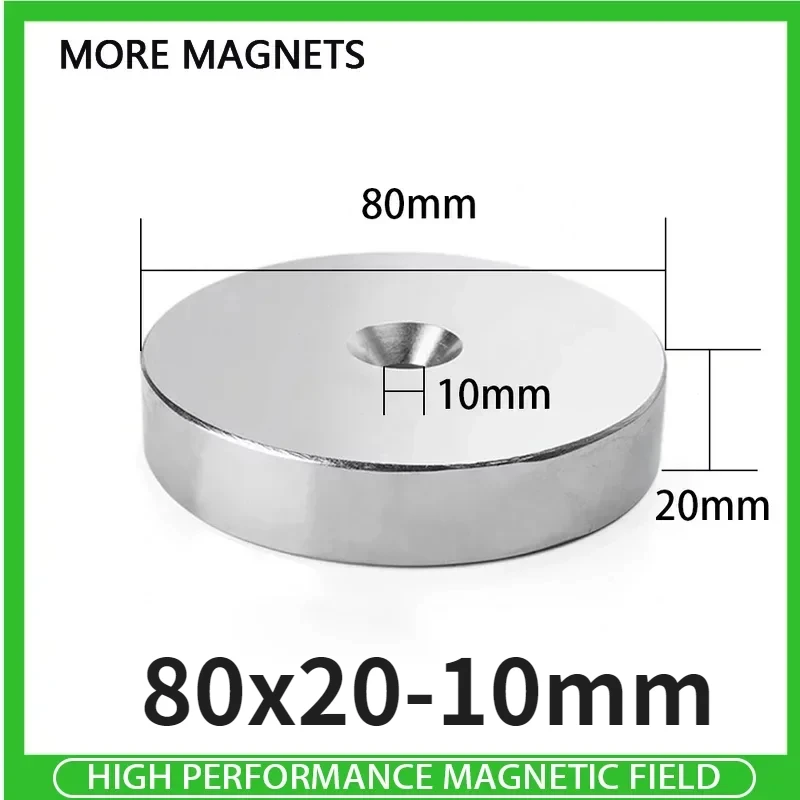 

1 шт., мощный неодимовый магнит 80x20-10 мм