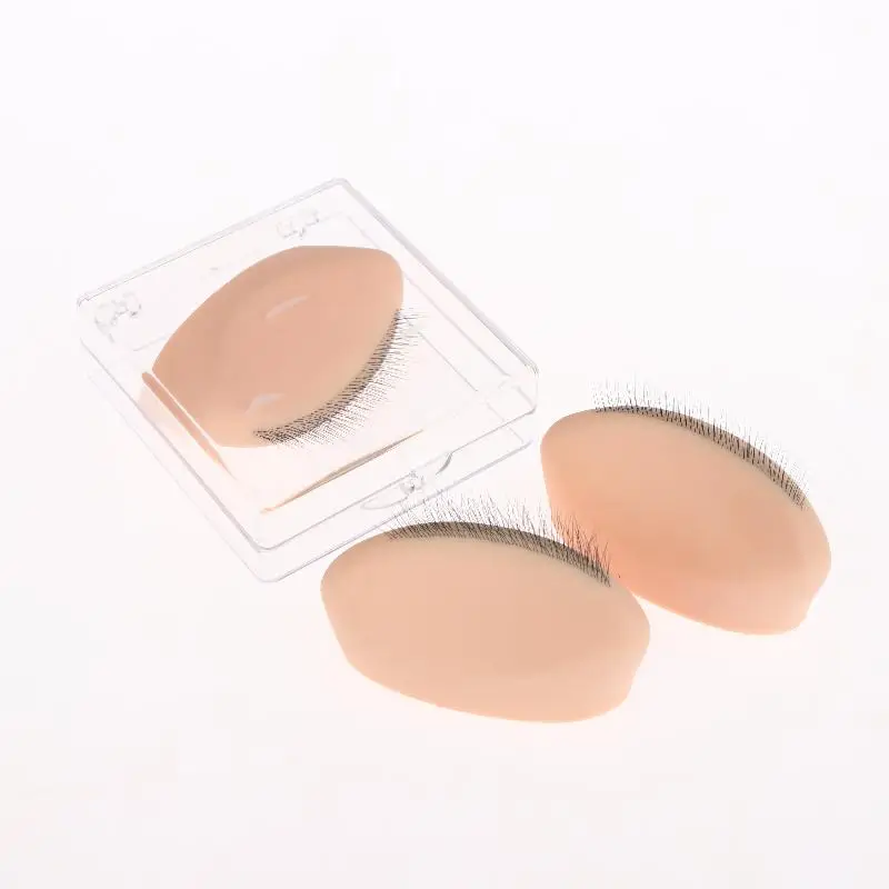 1 pz modello in silicone per pratica ciglia con estensioni ciglia realistiche, strumento riutilizzabile per l'estensione delle ciglia