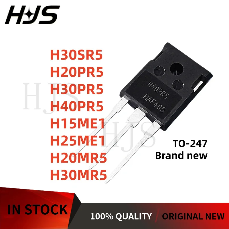 5PCS H30SR5 H20PR5 H30PR5 H40PR5 H15ME1 H25ME1 H20MR5 H30MR5 TO-247 IGBT tube High-quality