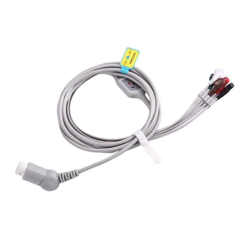 

For ECG Cable 5-Leads Snap M1977A M1972A For - 12-Pin Terminal Design Connector