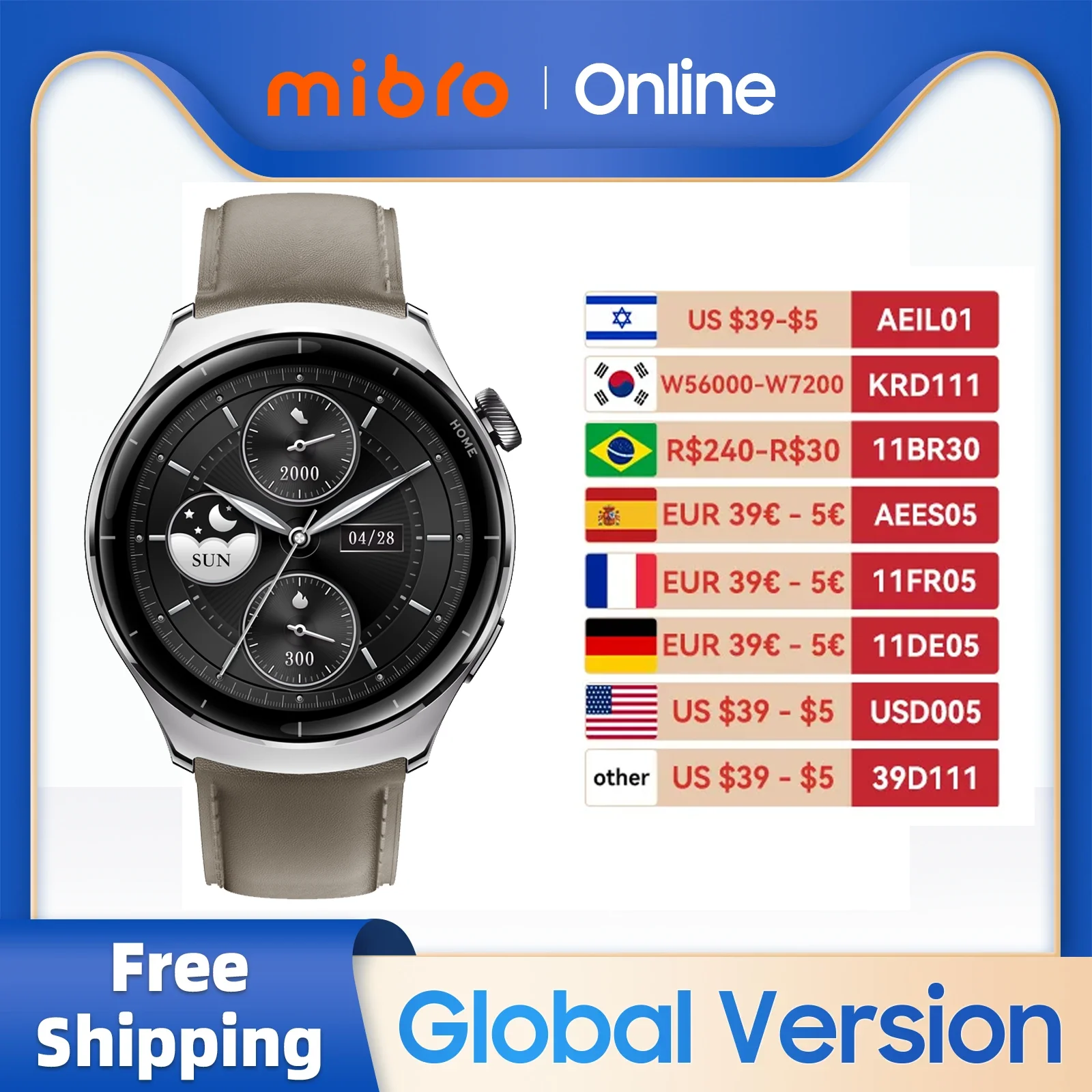 Mibro Watch Lite3 Pro 1.32Inch UHD AMOLED Screen GPS Positioning AOD Metal Body Waterproof 150 Sports Modes Men Women Smartwatch