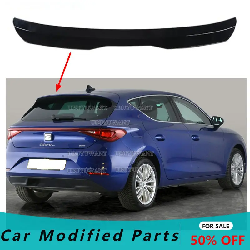 

For SEAT LEON FR/CUPRA MK4 2020 2021 2022 2023 2024 Rear Roof Trunk Spoiler Wing Sport Boot Lip Tail Tuning Accessories
