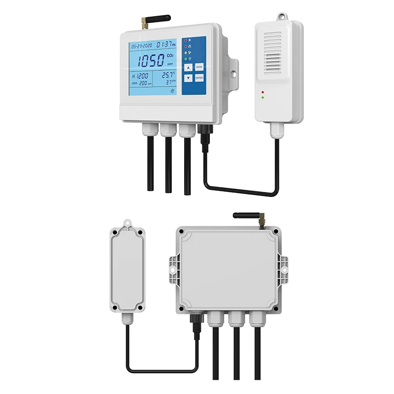 Greenhouse CO2  Controller Meter Day Night CO2 Monitor for Greenhouses Grow room,  Remote Sensor greenhouse control system