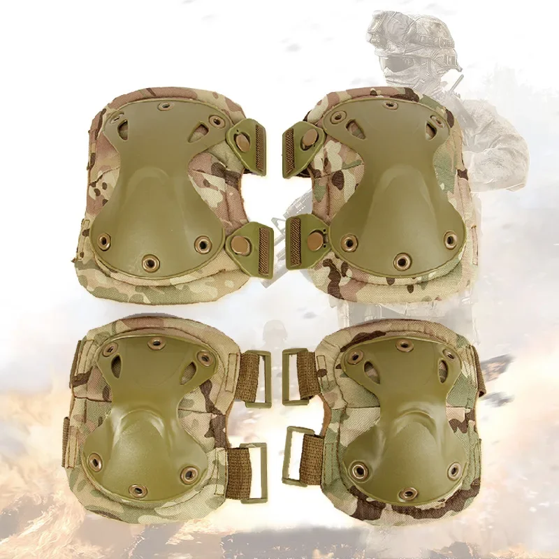 Elbow Knee Pads Protective Airsoft Paintball Hunting Kneepads Outdoor Safety Supplies Pads