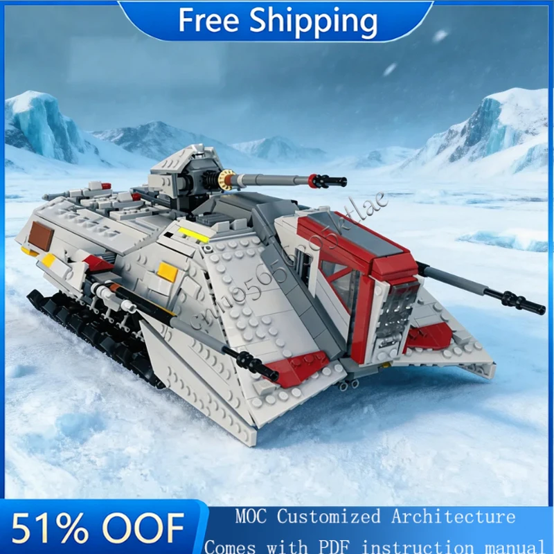 

2045 Parts MOC Star Battle Interstellar Combat Tank Model Building Block Brick Creative Assembly Educational Toys Birthday Gifts