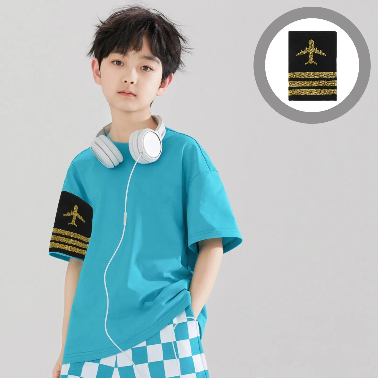 2pcs ชุดบาร์นักบินสายการบิน Epaulets ไหล่บอร์ด Sliders คอสเพลย์ Epaulette Sliders Flight Attendant ชุด Badge