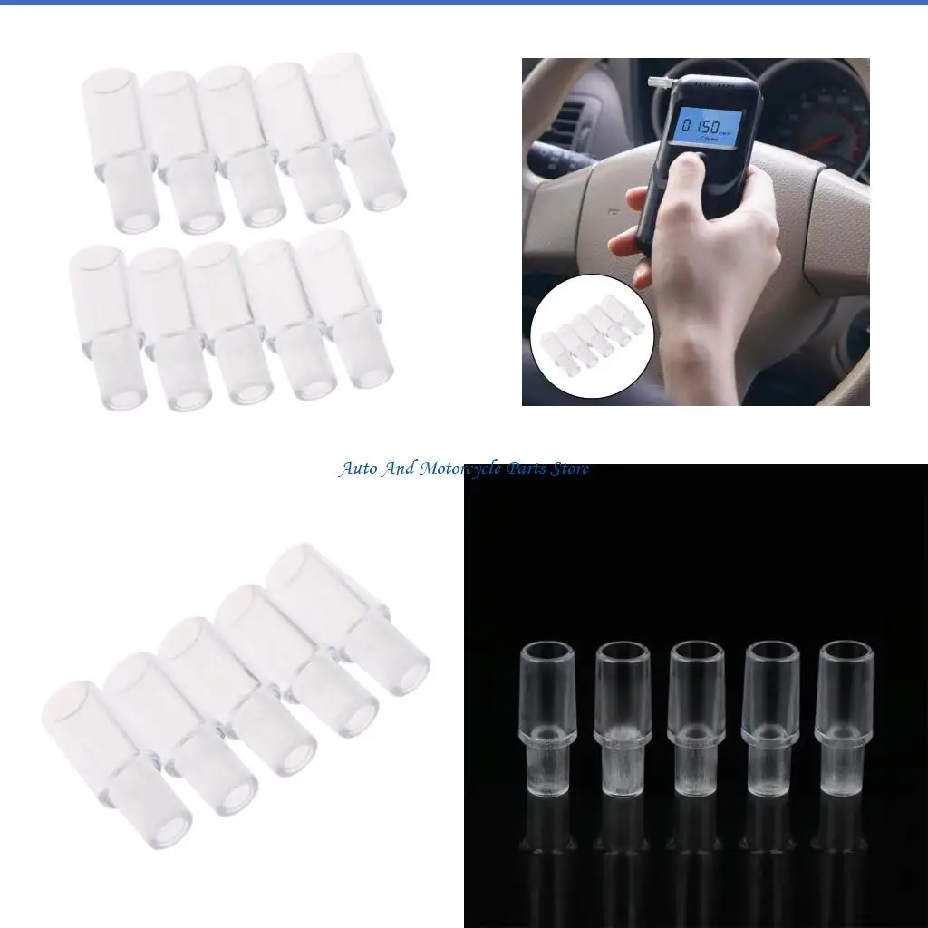 P9FD 5/10Pc Mouth Tips Breathalyzer Mouthpiece Set for Ethanol Detector Easy To Install & Friendly