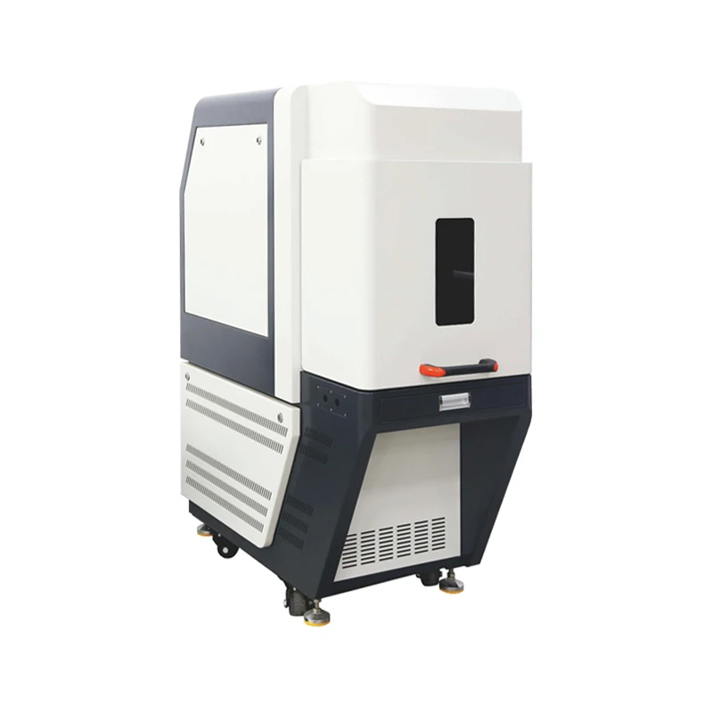 High-precision desktop closed MOPA fiber marking machine for jewelry and molds 300W