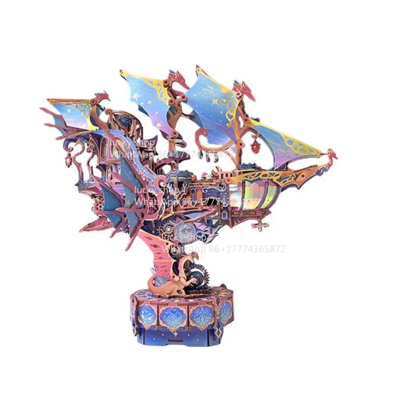 3D Three-dimensional Puzzle Building Block Handmade Model Ornament Puzzle Gift
