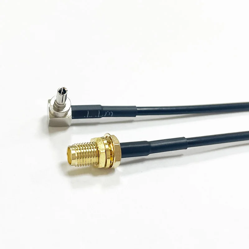 Coaxial RG174 Cable SMA Male Female to CRC9 Male 90° Extended Pigtail Copper Feeder