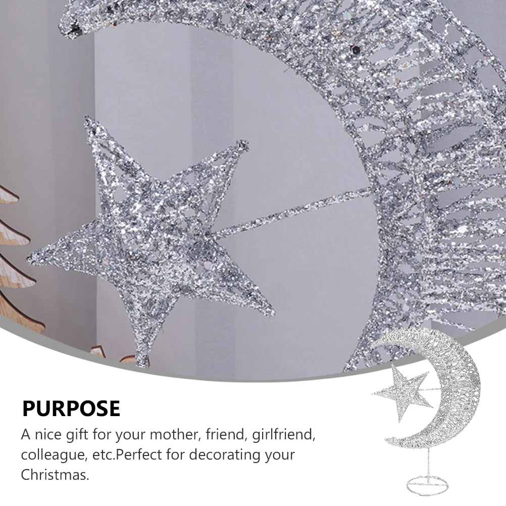

1pc 30Cm Glitter Star Tree Topper Christmas Decor Holiday Party Christmas Tree Topper Metal Treetop Festive Home Decoration